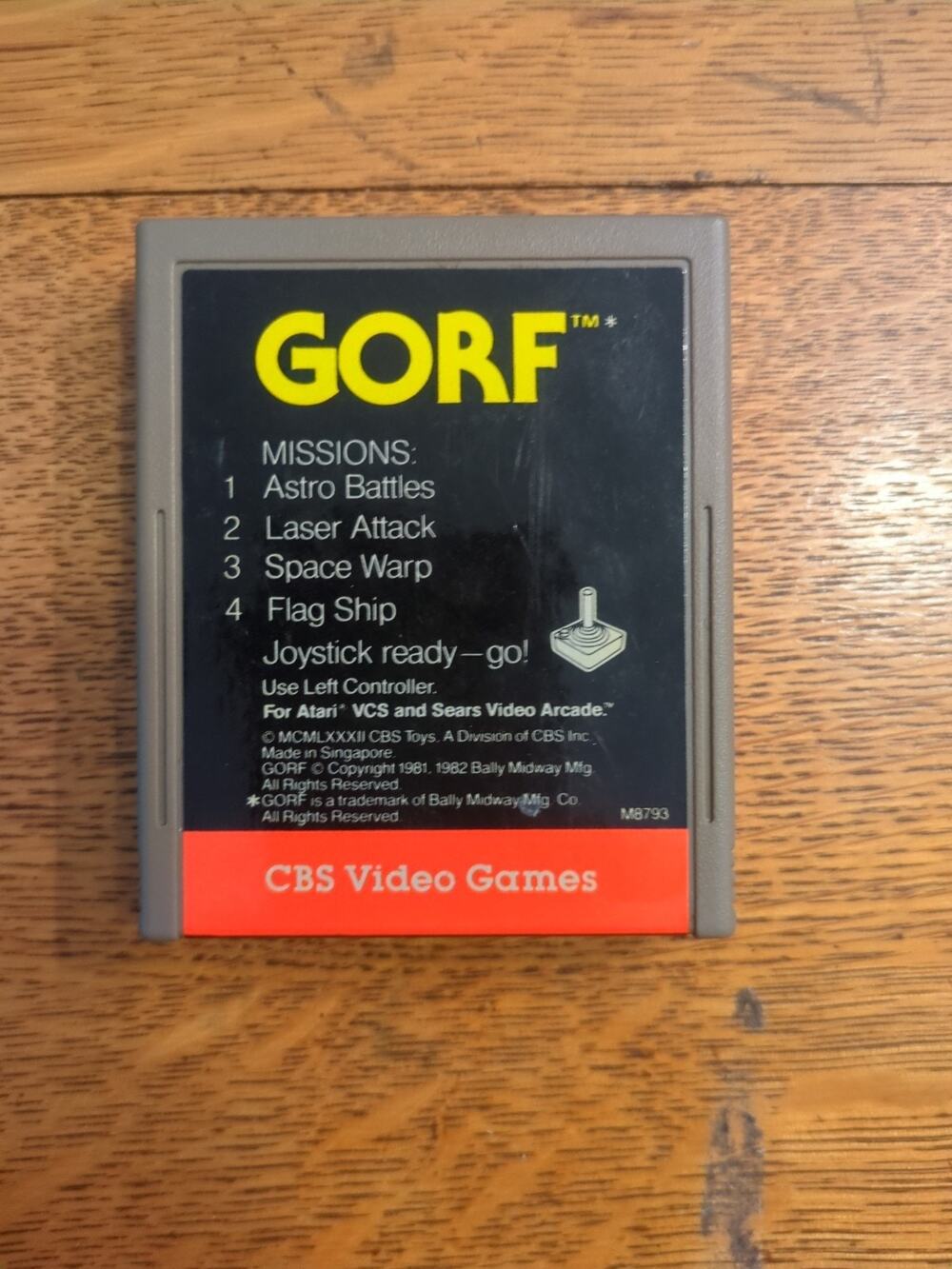 GORF #0121 (Atari 2600, CBS) Game Cartridge Only